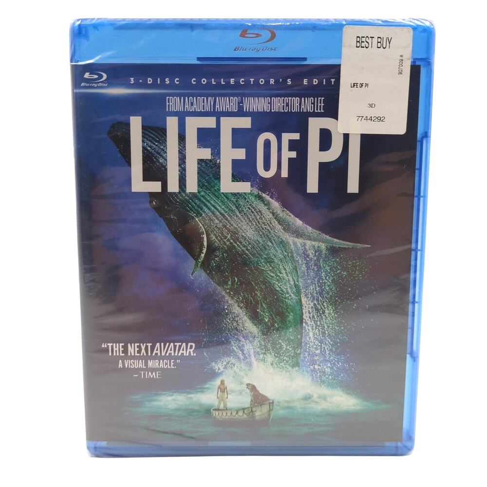 Life of Pi 3-Disc Collector's Edition Blu-ray 3D + Blu-ray + DVD Digital Copy